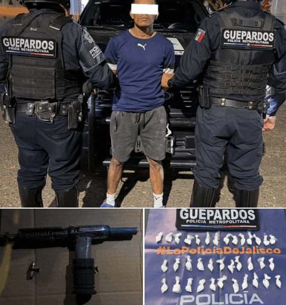 CAE NARCOMENUDISTA TRAS PERSECUCIÓN EN GUADALAJARA